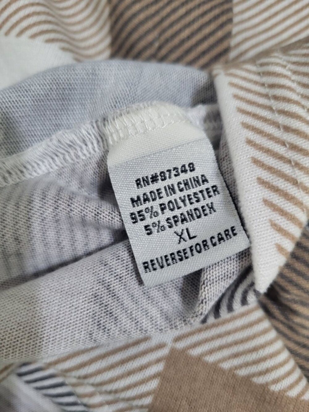 Sabrina Lauren NY Womens XL Plaid Button Down Shirt Shacket Soft Cozy Neutral - Picture 4 of 7